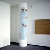 Ansicht linke Säule Westwand