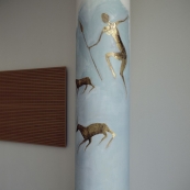 Ansicht rechte Säule Westwand
