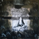 Traum und Träumer, 2009, 110 x 110 cm, Collage, Malerei auf Nessel
