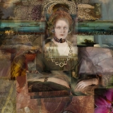 Das neue Halsband, 2014, Collage auf Nessel