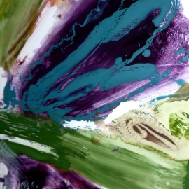 Detail des Blütendekors