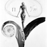 Allegorie des Anfangs, 1999, 80 x 110 cm, Tusche auf Transparentfolie