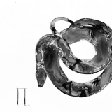 Schlange und Pi, 1998, 80 x 110 cm, Zeichnung mit Tusche auf Folie